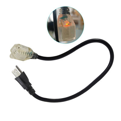 NEMA 5-15P to 5-15R 18AWG 전원 코드 블랙 1.8M SVT SJT