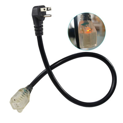 NEMA 5-15P to 5-15R 18AWG 전원 코드 블랙 1.8M SVT SJT
