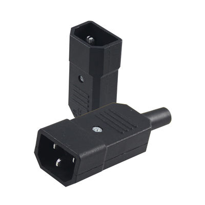 IEC 60320 C14 전원 커넥터 10A 250V V0 난연