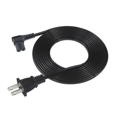 안전 내구성 우측 각 US 2 핀에서 C7 전원 케이블 125V 10A 1.5M의 가정 / 사무 전자 장치