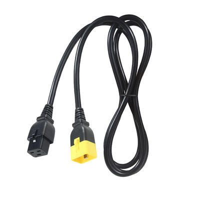 16AWG 와이어와 함께 서버 래크/외장 기계에 대한 C19-C20 확장 전력 케이블 16A 250V 잠금