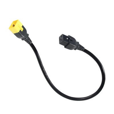 16AWG 와이어와 함께 서버 래크/외장 기계에 대한 C19-C20 확장 전력 케이블 16A 250V 잠금