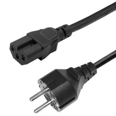 EU 인증 2Pin에서 C15 전원 케이블 10A 250V 가정용 기기 및 서버 랙 (1.2M 중용) 의 VDE / CE 안전