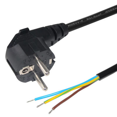 EU 플러그 오픈 와이어 끝 전원 케이블 10A 250V 맨 구리