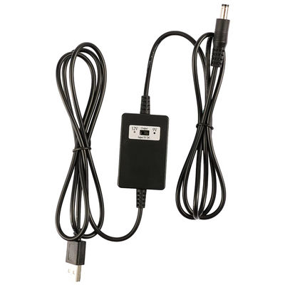 USB A 마일에서 DC5.5 * 2.1mm 전압 스텝 업 케이블 5V에서 9V/12V 변환기 과부하 보호 장치에 대한 전원 공급 장치