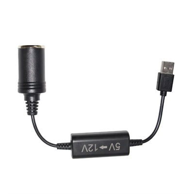 5V ~ 12V USB 자동차 어댑터 케이블 스텝 업 변환 케이블 담배 라이터 소켓, 전화 GPS 대시 캠, 24W 안전한 충전