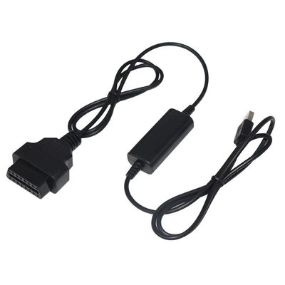 USB에서 OBD 전압 부스터 케이블 5V에서 12V 단회로 보호 장치로 차량 충전 시스템을 위한 단계 상 변환기 (입력 5V 출력 12V)