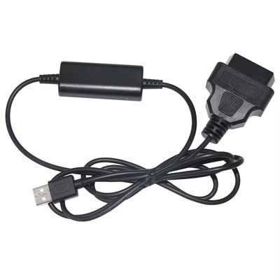 USB에서 OBD 전압 부스터 케이블 5V에서 12V 단회로 보호 장치로 차량 충전 시스템을 위한 단계 상 변환기 (입력 5V 출력 12V)