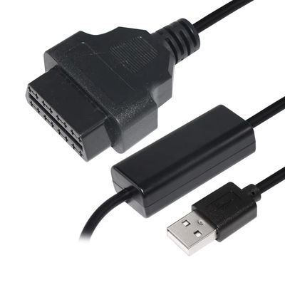 USB에서 OBD 전압 부스터 케이블 5V에서 12V 단회로 보호 장치로 차량 충전 시스템을 위한 단계 상 변환기 (입력 5V 출력 12V)