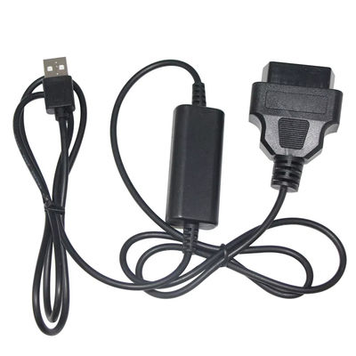 USB에서 OBD 전압 부스터 케이블 5V에서 12V 단회로 보호 장치로 차량 충전 시스템을 위한 단계 상 변환기 (입력 5V 출력 12V)