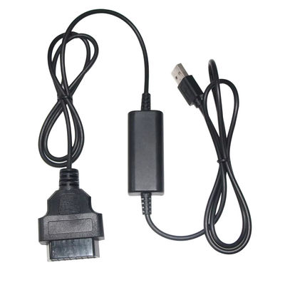 USB에서 OBD 전압 부스터 케이블 5V에서 12V 단회로 보호 장치로 차량 충전 시스템을 위한 단계 상 변환기 (입력 5V 출력 12V)