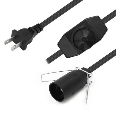 NEMA 1-15P에서 E14 소켓 어댑터 케이블 디머, 전구 램프 홀더 SPT-2 18AWG에 대한 전원 플러그 변환기