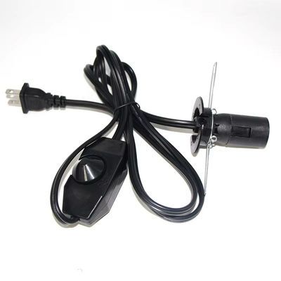 NEMA 1-15P에서 E14 디메이블 소켓 어댑터 케이블 18AWG SPT-2