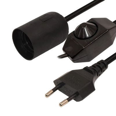 조절 가능한 EU 플러그 E27 램프 홀더 케이블과 실내 조명용 천장 램프 220V-240V 열 저항