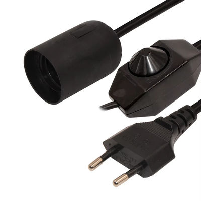 조절 가능한 EU 플러그 E27 램프 홀더 케이블과 실내 조명용 천장 램프 220V-240V 열 저항