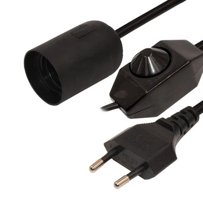 조절 가능한 EU 플러그 E27 램프 홀더 케이블과 실내 조명용 천장 램프 220V-240V 열 저항