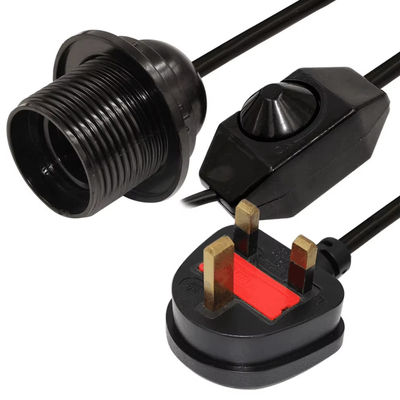 영국 플러그에 E26 소켓 Dimmable 어댑터 케이블 1.2M 10A 250V