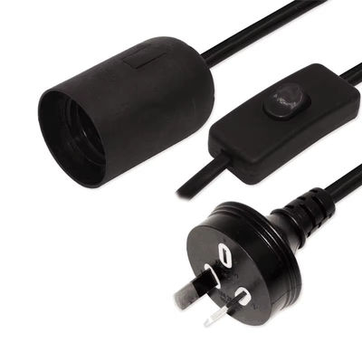 AU 플러그 to E27 램프 소켓 컨버터, 303 스위치 포함, 250V 10A