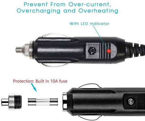 범용 차량 시가 라이터 to OBD2 케이블 12V-24V 16ft
