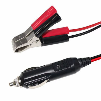 12V/24V 시가 라이터 to 배터리 클립 어댑터 케이블 15A