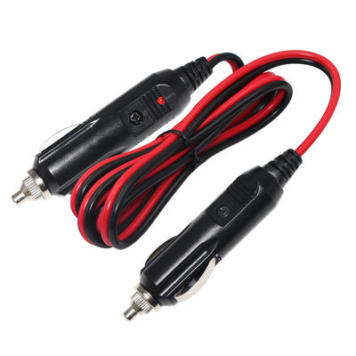 차량 전원 공급용 12V 중량 남성에서 남성 자동차 충전 케이블 16AWG 빠른 충전 및 과부하 보호 (검은)