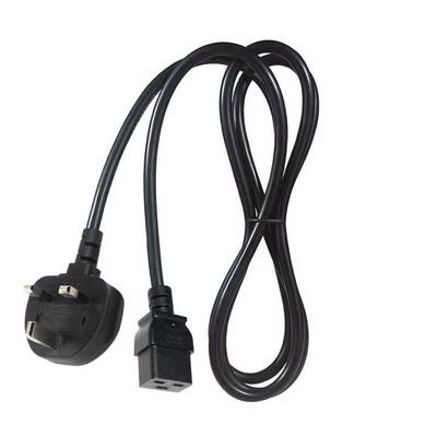 데이터 센터용 UK BS1363 to C19 전원 코드 16A 250V 고부하