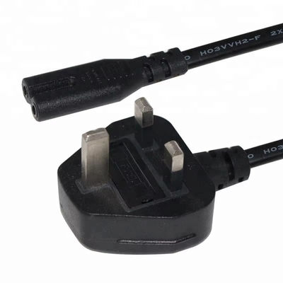 영국에서 C7 전원 케이블 1.5M 250V 2.5A 18AWG 닌텐도 스위치 / 스피커 / 노트북 전원 공급 어댑터용 유연한 PVC