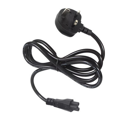 안전 인증을 받은 250V 5A UK에서 C5 전원 케이블 노트북 및 모니터 홈 오피스 18AWG 1.2M 얽매이지 않는 유연 케이블