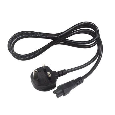 안전 인증을 받은 250V 5A UK에서 C5 전원 케이블 노트북 및 모니터 홈 오피스 18AWG 1.2M 얽매이지 않는 유연 케이블
