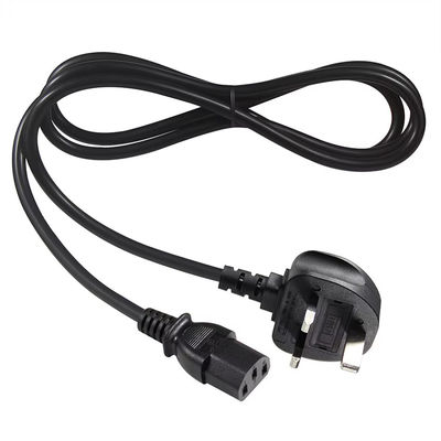 영국에서 C13 전원 케이블 1.2M 250V 13A 16AWG 서버/의료 장비/데이터 센터 PDU용 중량 케이블 (CE/BS1363/RoHS)