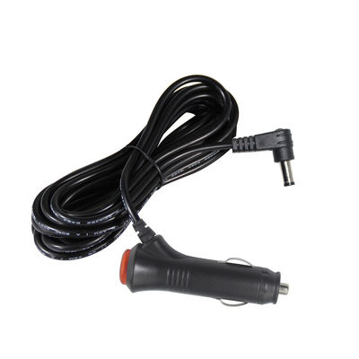 켜고 끄는 스위치와 함께 12V/24V 각형 자동차 충전기 - 자동차 전자제품 및 USB 장치 충전용으로 90도 DC 전원 케이블