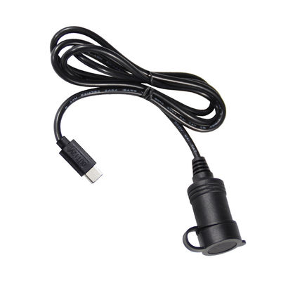 12V 24V 듀얼 입력 USB-C 자동차 충전 장치 어댑터 변환기 QC3.0 빠른 충전 및 안전 보호