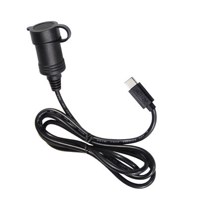 12V 24V 듀얼 입력 USB-C 자동차 충전 장치 어댑터 변환기 QC3.0 빠른 충전 및 안전 보호