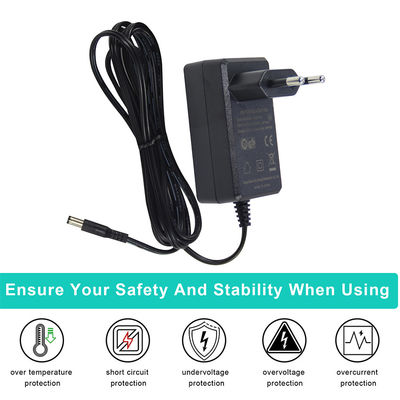 EU 플러그 12V DC 전원 어댑터 LED, 라우터, 카메라, 전자 장치용 유럽 AC에서 DC 벽 충전기