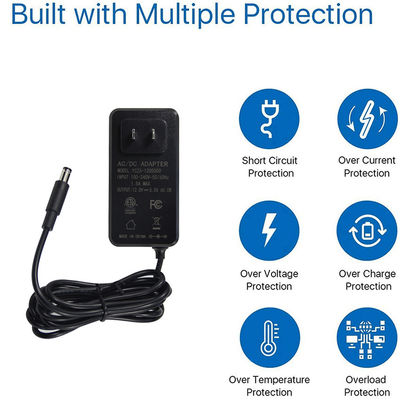 유니버설 입력 AC 220V에서 DC 1A 2A 전원 어댑터 12V 15V 18V 24V 전자 장치에 대한 조정 가능한 전원 공급 장치