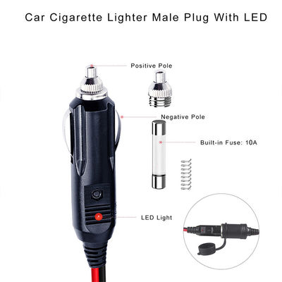 12V 24V 듀얼 소켓 자동차 담배 라이터 스플리터 어댑터 확장 SUV 트럭 밴 전원 공급 충전기 전원 확장