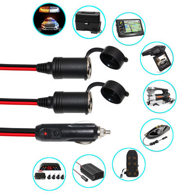 2 in 1 자동차 담배 라이터 플러그 듀얼 여성 소켓 스플리터 어댑터 12V/24V 차량 전원 확장