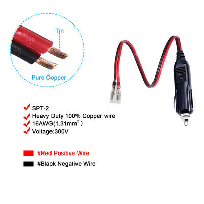 12V 자동차 라이터 플러그 파스턴 850 터미널 커넥터 케이블 전원 공급 DIY 응용 프로그램