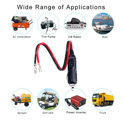 12V 자동차 라이터 플러그 파스턴 850 터미널 커넥터 케이블 전원 공급 DIY 응용 프로그램