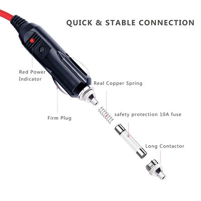 12V 자동차 담배 라이트너에서 DC 전원 케이블 5.5mm 5A