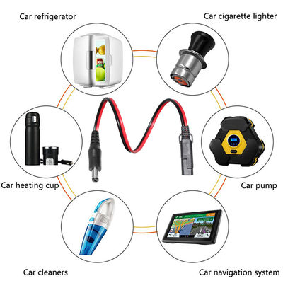 12V 태양광 패널 배터리 팩 오토바이 및 DIY 전자 제품용 SAE-DC 플러그 전원 어댑터 케이블