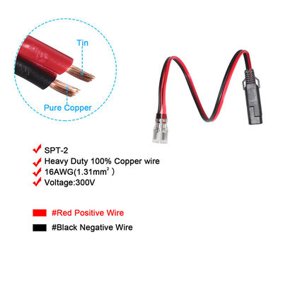 12V 배터리 충전 태양 전지 패널 인버터 및 자동차 사용용으로 SAE에서 링 터미널 연결 케이블