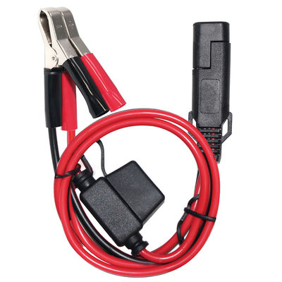 12V 배터리 충전, 태양광 패널 인버터, 자동차 및 DIY 사용을 위한 SAE to 악어 클립 전원 케이블