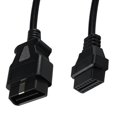차량 진단 스캐너 GPS 추적기 설치용 16핀 커넥터가 있는 OBD-II 수-암 연장 케이블