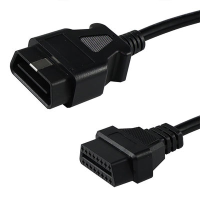 차량 진단 스캐너 GPS 추적기 설치용 16핀 커넥터가 있는 OBD-II 수-암 연장 케이블