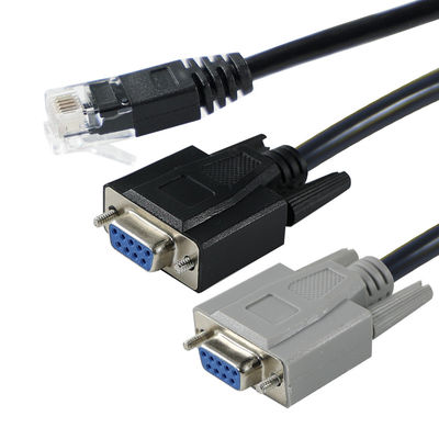 콘솔 서버 분배기 통신 장치용 RJ45 to 듀얼 DB9 수 시리얼 컨버터 케이블