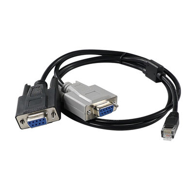 콘솔 서버 분배기 통신 장치용 RJ45 to 듀얼 DB9 수 시리얼 컨버터 케이블