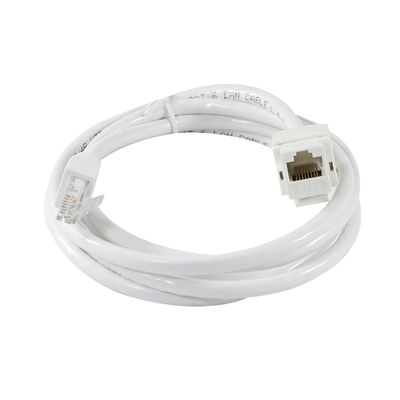 도구 없는 Cat6 RJ45 키스톤 인라인 커플러 여성에서 여성 에테르넷 패치 패널 또는 벽판 8P8C LAN 네트워크 어댑터