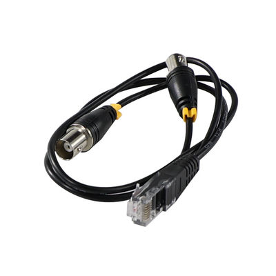 RJ45/RJ48 T1/E1 인터페이스 신호 전송 코아시얼 변환기 스플리터A를 위한 남성에서 이중 BNC 여성 어댑터 케이블