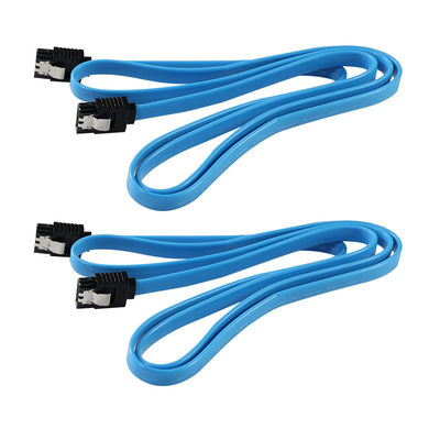 HDD/SSD/ODD 연결용 잠금 래치가 있는 직각/직선 SATA 3.0 데이터 케이블 6Gbps, 3ft/5ft/6ft